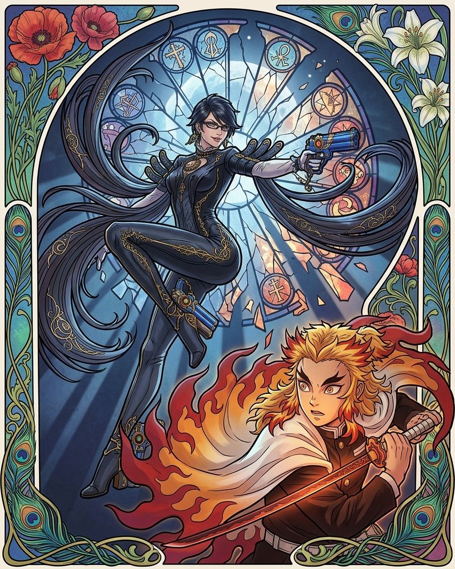 Bayonetta × Rengoku Kyojuro