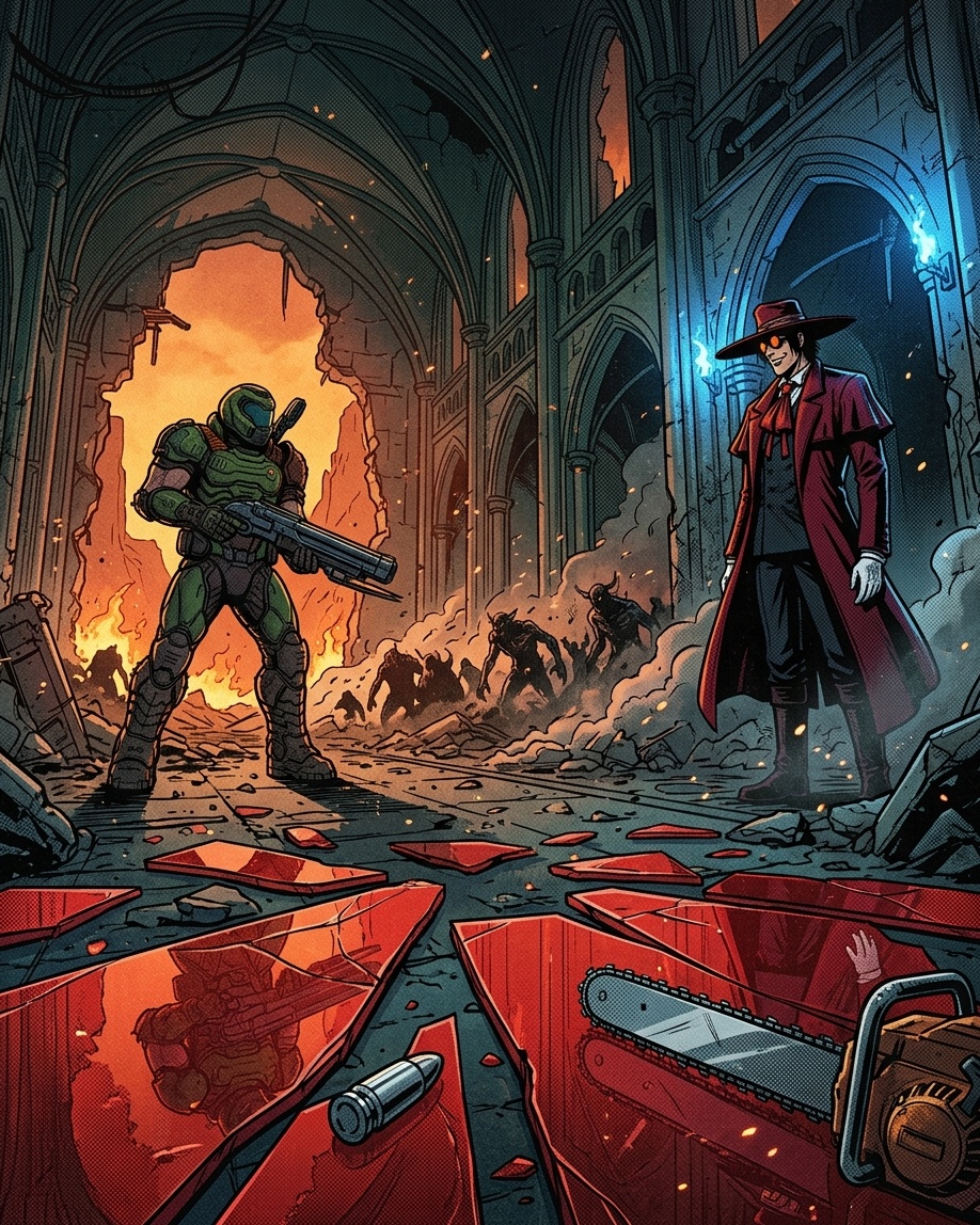Doom Slayer × Alucard