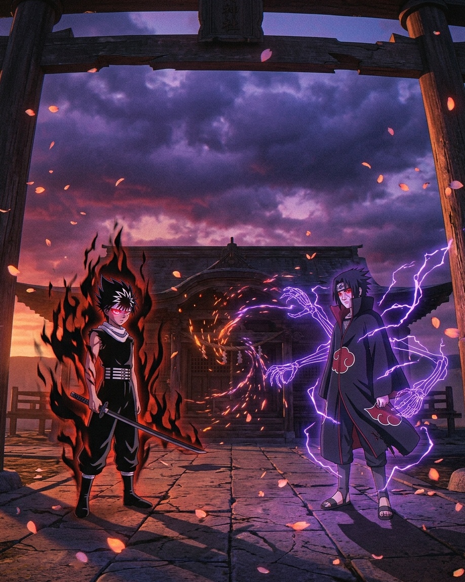 Hiei × Sasuke Uchiha