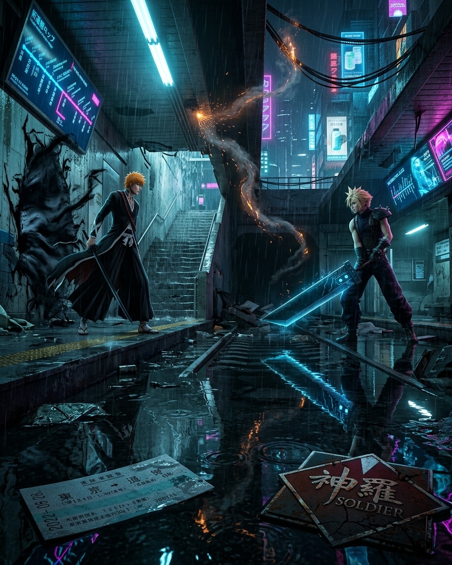Ichigo Kurosaki × Cloud Strife