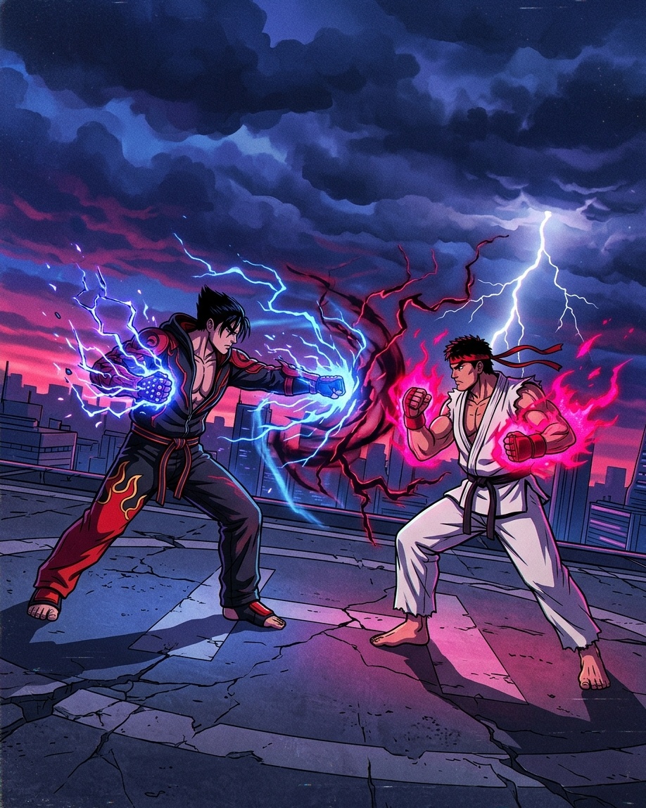Jin Kazama × Ryu