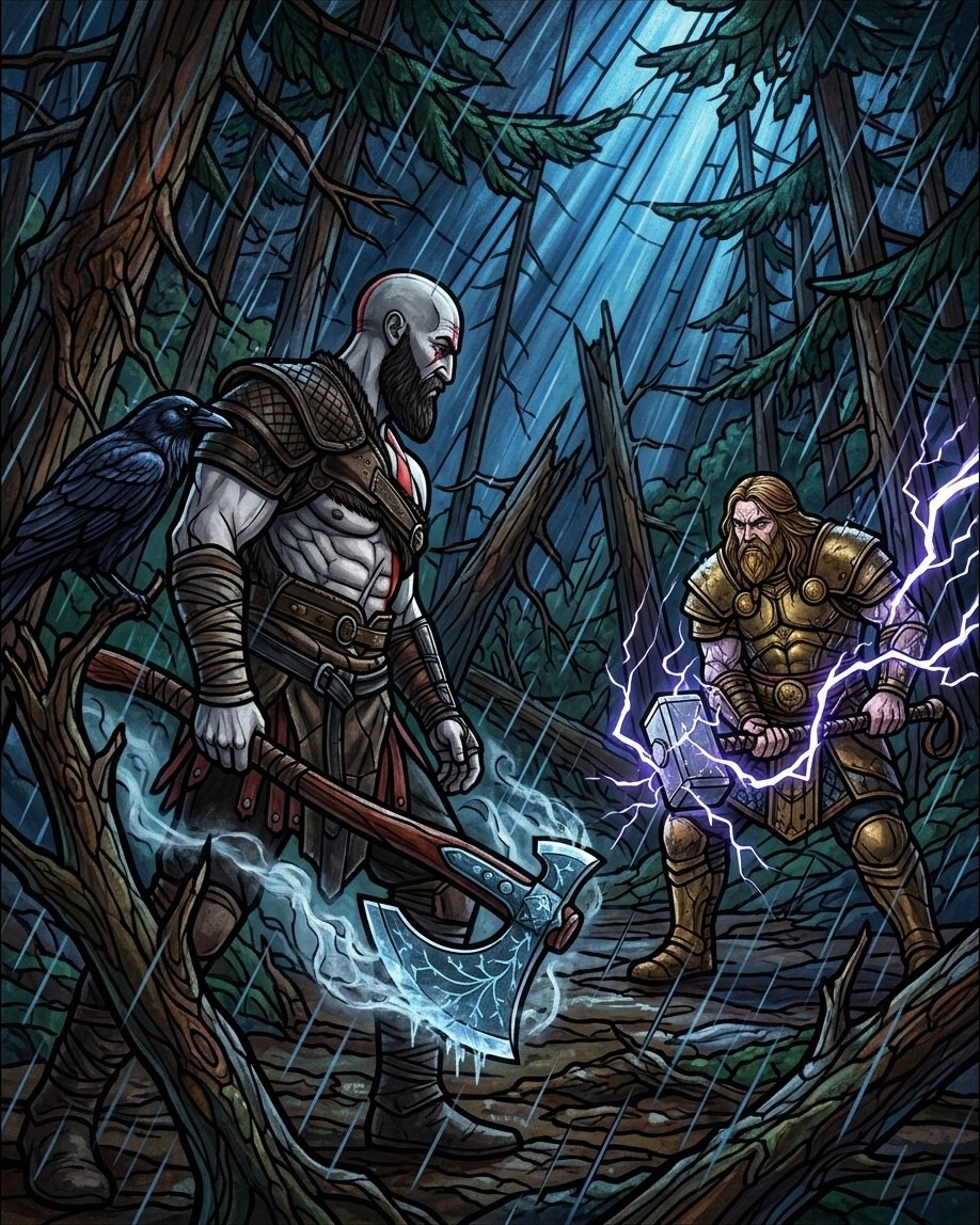 Kratos × Thor