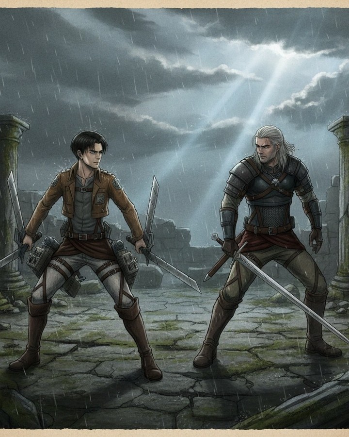 Levi Ackerman × Geralt of Rivia