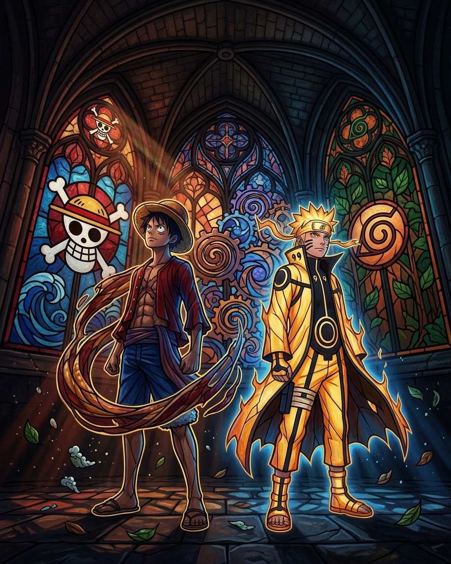 Monkey D. Luffy × Naruto Uzumaki