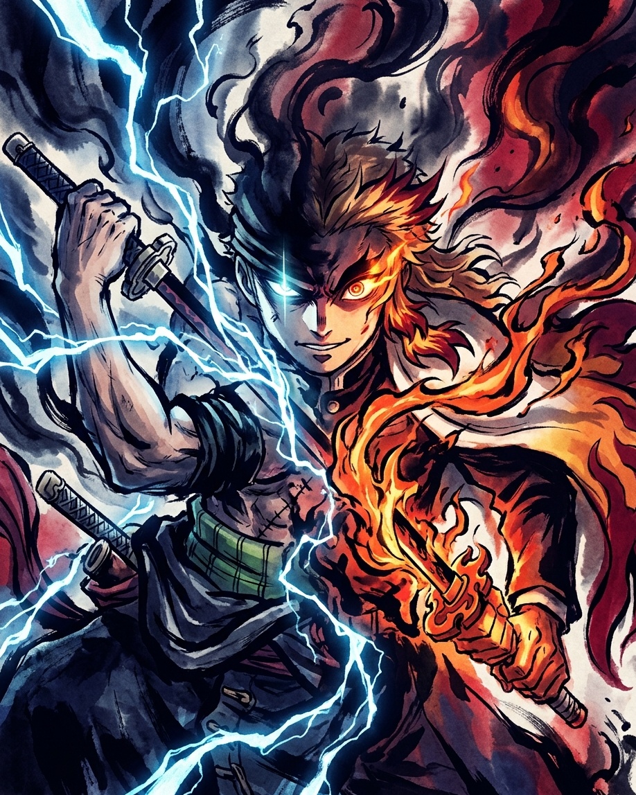 Roronoa Zoro × Rengoku Kyojuro