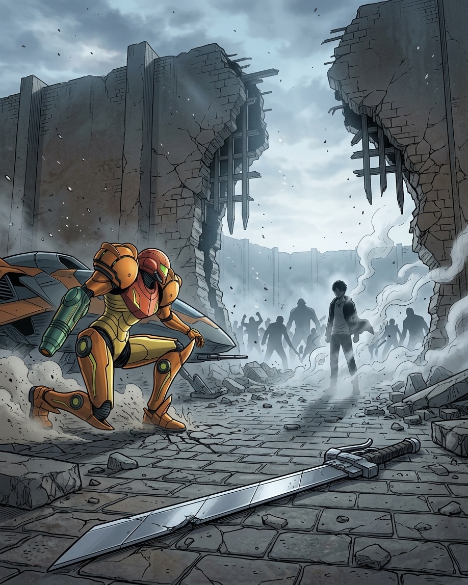 Samus Aran × Eren Yeager