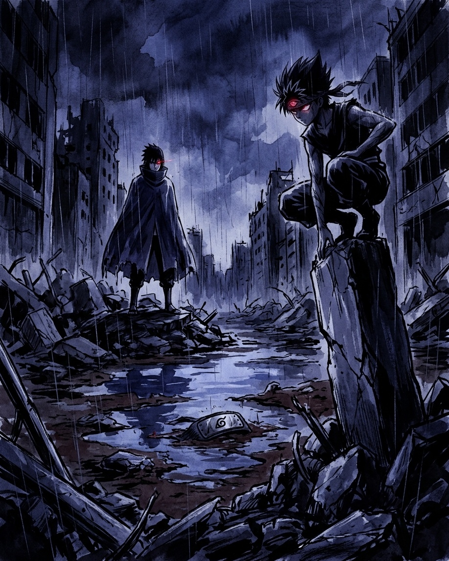 Sasuke Uchiha × Hiei